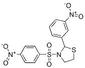 Thiazolidine, 2-(3-nitrophenyl)-3-[(4-nitrophenyl)sulfonyl]- (9CI) CAS#: 477515-66-5