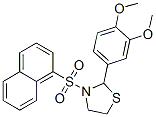 Thiazolidine, 2-(3,4-dimethoxyphenyl)-3-(1-naphthalenylsulfonyl)- (9CI) CAS#: 510733-64-9
