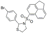 Thiazolidine, 2-(4-bromophenyl)-3-[(1,2-dihydro-5-acenaphthylenyl)sulfonyl]- (9CI) CAS#: 477516-20-4