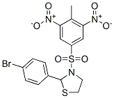 Thiazolidine, 2-(4-bromophenyl)-3-[(4-methyl-3,5-dinitrophenyl)sulfonyl]- (9CI) CAS#: 477489-71-7