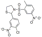 Thiazolidine, 2-(4-chloro-3-nitrophenyl)-3-[(2-methyl-5-nitrophenyl)sulfonyl]- (9CI) CAS#: 477515-81-4