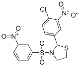 Thiazolidine, 2-(4-chloro-3-nitrophenyl)-3-[(3-nitrophenyl)sulfonyl]- (9CI) CAS#: 477516-28-2