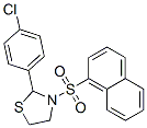 Thiazolidine, 2-(4-chlorophenyl)-3-(1-naphthalenylsulfonyl)- (9CI) CAS#: 537678-22-1