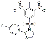Thiazolidine, 2-(4-chlorophenyl)-3-[(4-methyl-3,5-dinitrophenyl)sulfonyl]- (9CI) CAS#: 477489-70-6