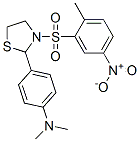 Thiazolidine, 2-[4-(dimethylamino)phenyl]-3-[(2-methyl-5-nitrophenyl)sulfonyl]- (9CI) CAS#: 477489-30-8
