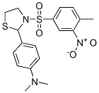 Thiazolidine, 2-[4-(dimethylamino)phenyl]-3-[(4-methyl-3-nitrophenyl)sulfonyl]- (9CI) CAS#: 477489-27-3