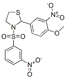 Thiazolidine, 2-(4-methoxy-3-nitrophenyl)-3-[(3-nitrophenyl)sulfonyl]- (9CI) CAS#: 477515-77-8