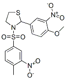 Thiazolidine, 2-(4-methoxy-3-nitrophenyl)-3-[(4-methyl-3-nitrophenyl)sulfonyl]- (9CI) CAS#: 477516-31-7