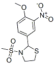 Thiazolidine, 2-(4-methoxy-3-nitrophenyl)-3-(methylsulfonyl)- (9CI) CAS#: 537678-40-3