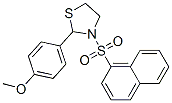 Thiazolidine, 2-(4-methoxyphenyl)-3-(1-naphthalenylsulfonyl)- (9CI) CAS#: 537678-19-6