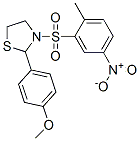 Thiazolidine, 2-(4-methoxyphenyl)-3-[(2-methyl-5-nitrophenyl)sulfonyl]- (9CI) CAS#: 477515-89-2