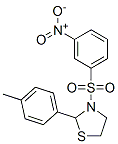Thiazolidine, 2-(4-methylphenyl)-3-[(3-nitrophenyl)sulfonyl]- (9CI) CAS#: 537678-00-5