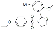 Thiazolidine, 2-(5-bromo-2-methoxyphenyl)-3-[(4-ethoxyphenyl)sulfonyl]- (9CI) CAS#: 477515-63-2