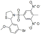 Thiazolidine, 2-(5-bromo-2-methoxyphenyl)-3-[(4-methyl-3,5-dinitrophenyl)sulfonyl]- (9CI) CAS#: 477489-63-7
