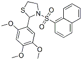 Thiazolidine, 3-(1-naphthalenylsulfonyl)-2-(2,4,5-trimethoxyphenyl)- (9CI) CAS#: 537678-27-6