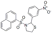 Thiazolidine, 3-(1-naphthalenylsulfonyl)-2-(3-nitrophenyl)- (9CI) CAS#: 537678-23-2