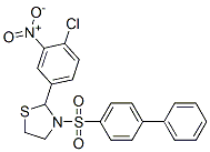 Thiazolidine, 3-([1,1-biphenyl]-4-ylsulfonyl)-2-(4-chloro-3-nitrophenyl)- (9CI) CAS#: 477516-26-0