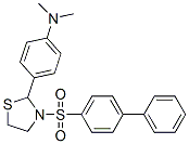 Thiazolidine, 3-([1,1-biphenyl]-4-ylsulfonyl)-2-[4-(dimethylamino)phenyl]- (9CI) CAS#: 477489-34-2