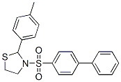 Thiazolidine, 3-([1,1-biphenyl]-4-ylsulfonyl)-2-(4-methylphenyl)- (9CI) CAS#: 477516-24-8