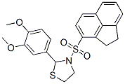 Thiazolidine, 3-[(1,2-dihydro-3-acenaphthylenyl)sulfonyl]-2-(3,4-dimethoxyphenyl)- (9CI) CAS#: 477516-22-6
