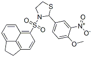 Thiazolidine, 3-[(1,2-dihydro-5-acenaphthylenyl)sulfonyl]-2-(4-methoxy-3-nitrophenyl)- (9CI) CAS#: 477516-16-8