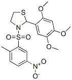 Thiazolidine, 3-[(2-methyl-5-nitrophenyl)sulfonyl]-2-(2,4,5-trimethoxyphenyl)- (9CI) CAS#: 477515-86-9