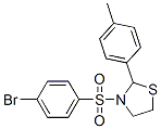 Thiazolidine, 3-[(4-bromophenyl)sulfonyl]-2-(4-methylphenyl)- (9CI) CAS#: 537677-99-9