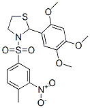 Thiazolidine, 3-[(4-methyl-3-nitrophenyl)sulfonyl]-2-(2,4,5-trimethoxyphenyl)- (9CI) CAS#: 477516-32-8