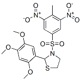 Thiazolidine, 3-[(4-methyl-3,5-dinitrophenyl)sulfonyl]-2-(2,4,5-trimethoxyphenyl)- (9CI) CAS#: 477489-67-1