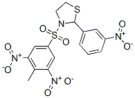 Thiazolidine, 3-[(4-methyl-3,5-dinitrophenyl)sulfonyl]-2-(3-nitrophenyl)- (9CI) CAS#: 477489-74-0