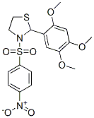 Thiazolidine, 3-[(4-nitrophenyl)sulfonyl]-2-(2,4,5-trimethoxyphenyl)- (9CI) CAS#: 477516-07-7
