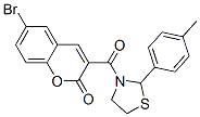 Thiazolidine, 3-[(6-bromo-2-oxo-2H-1-benzopyran-3-yl)carbonyl]-2-(4-methylphenyl)- (9CI) CAS#: 537677-90-0