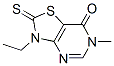 Thiazolo[4,5-d]pyrimidin-7(6H)-one, 3-ethyl-2,3-dihydro-6-methyl-2-thioxo- (9CI) CAS#: 440111-63-7
