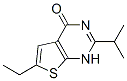 Thieno[2,3-d]pyrimidin-4(1H)-one, 6-ethyl-2-(1-methylethyl)- (9CI) CAS#: 502649-06-1