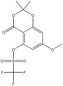 TrifluoroMethanesulfonic Acid 7-Methoxy-2,2-diMethyl-4-oxo-4H-1,3-benzodioxin-5-yl Ester CAS#: 532394-17-5
