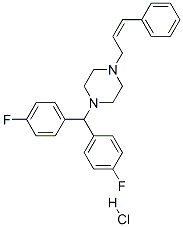 (Z)-1-[bis(4-fluorophenyl)methyl]-4-(cinnamyl)piperazine hydrochloride CAS#: 53114-47-9