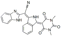 alpha-[2,3-dihydro-3-(tetrahydro-1,3-dimethyl-2,4,6-trioxo-5(2H)-pyrimidinylidene)-1H-isoindol-1-ylidene]-1H-benzimidazole-2-acetonitrile CAS#: 56195-25-6