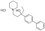 alpha-(4-Biphenylyl)-alpha-ethyl-1-piperidinepropanol hydrochloride CAS#: 51097-86-0