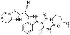 alpha.-[2,3-dihydro-3-[tetrahydro-1-(3-methoxypropyl)-3-methyl-2,4,6-trioxo-5(2H)-pyrimidinylidene]-1H-isoindol-1-ylidene]-1H-benzimidazole-2-acetonitrile CAS#: 56195-26-7