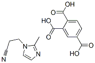 benzene-1,2,4-tricarboxylic acid, compound with 2-methyl-1H-imidazole-1-propiononitrile (1:1) CAS#: 49556-76-5