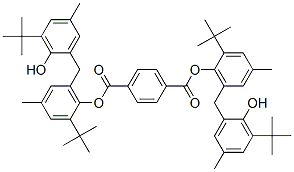 bis[2-(1,1-dimethylethyl)-6-[[3-(1,1-dimethylethyl)-2-hydroxy-5-methylphenyl]methyl]-4-methylphenyl] terephthalate CAS#: 57569-40-1