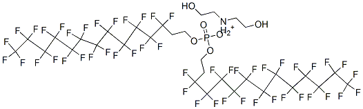 bis(2-hydroxyethyl)ammonium bis[3,3,4,4,5,5,6,6,7,7,8,8,9,9,10,10,11,11,12,12,13,13,14,14,14-pentacosafluorotetradecyl] phosphate CAS#: 57678-00-9