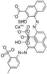 calcium strontium bis[3-hydroxy-4-[(4-methyl-2-sulphonatophenyl)azo]-2-naphthoate] CAS#: 55491-44-6