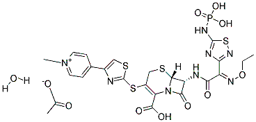 ceftaroline fosamil acetate monohydrate CAS#: 400827-55-6