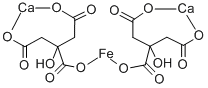 dicalcium iron(2+) bis[2-hydroxypropane-1,2,3-tricarboxylate] CAS#: 53684-61-0