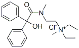 diethyl-[2-[(2-hydroxy-2,2-diphenyl-acetyl)-methyl-amino]ethyl]-methyl-azanium chloride CAS#: 510-08-7