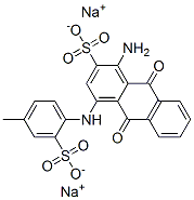 disodium 1-amino-9,10-dihydro-4-[(4-methyl-2-sulphonatophenyl)amino]-9,10-dioxoanthracene-2-sulphonate CAS#: 6408-80-6