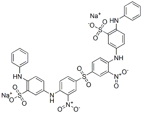 disodium 3,3'-[sulphonylbis[(2-nitro-p-phenylene)imino]]bis[6-anilinobenzenesulphonate] CAS#: 6373-79-1