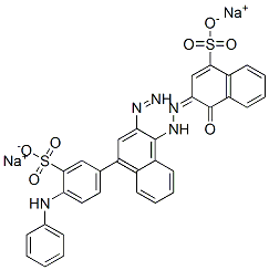 disodium (3Z)-3-[[4-(4-anilino-3-sulfonato-phenyl)diazenylnaphthalen-1-yl]hydrazinylidene]-4-oxo-naphthalene-1-sulfonate CAS#: 6406-45-7