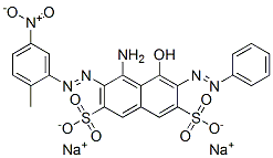 disodium 4-amino-5-hydroxy-3-[(2-methyl-5-nitrophenyl)azo]-6-(phenylazo)naphthalene-2,7-disulphonate CAS#: 5850-41-9